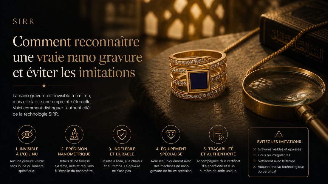 Comment reconnaître une vraie nano gravure et éviter les imitations