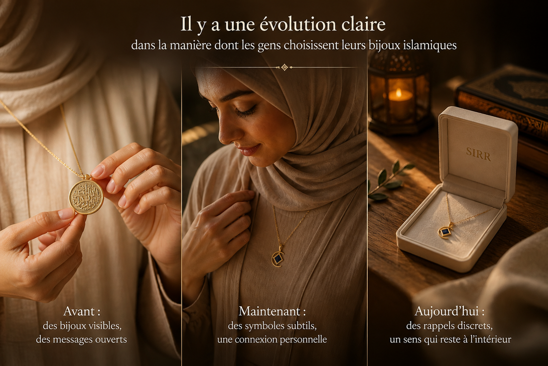 Il y a une évolution claire dans la manière dont les gens choisissent leurs bijoux islamiques