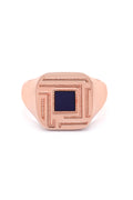 Homme Sirr Bague Chevalière rose gold