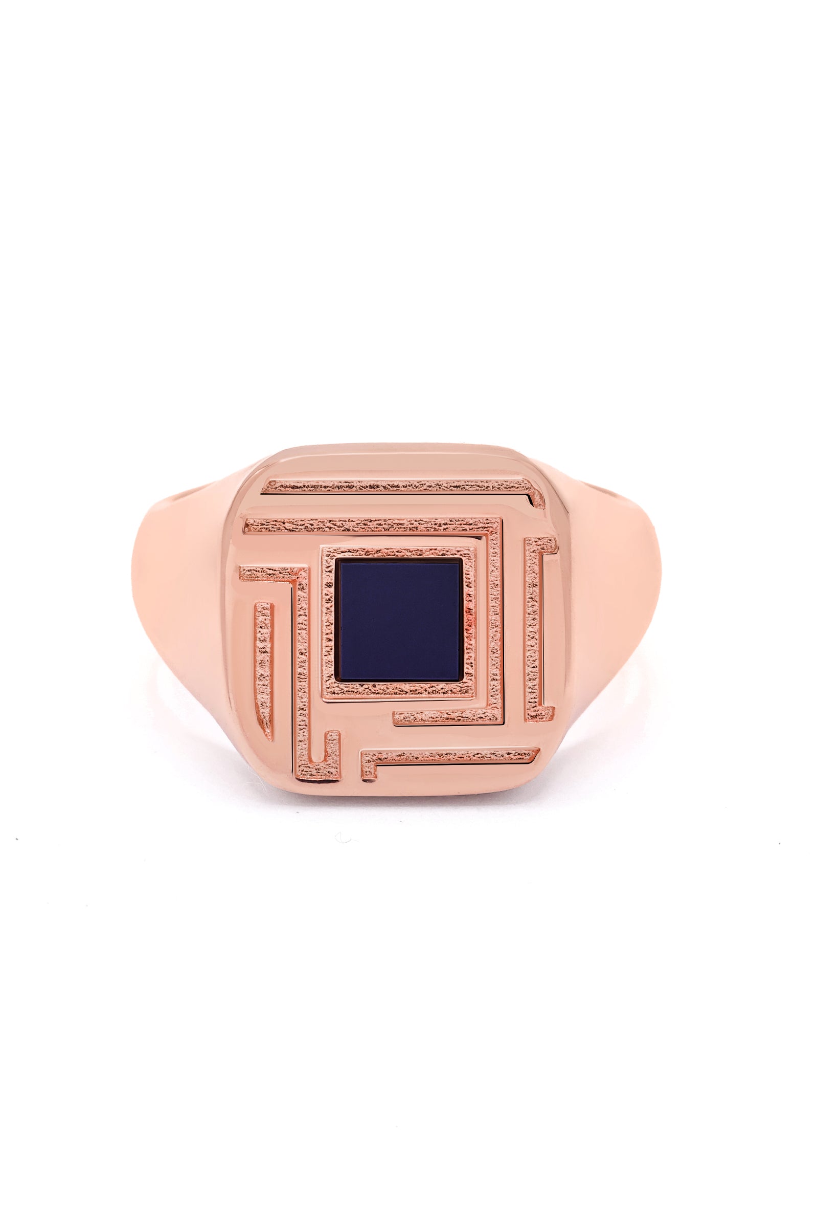 Homme Sirr Bague Chevalière rose gold