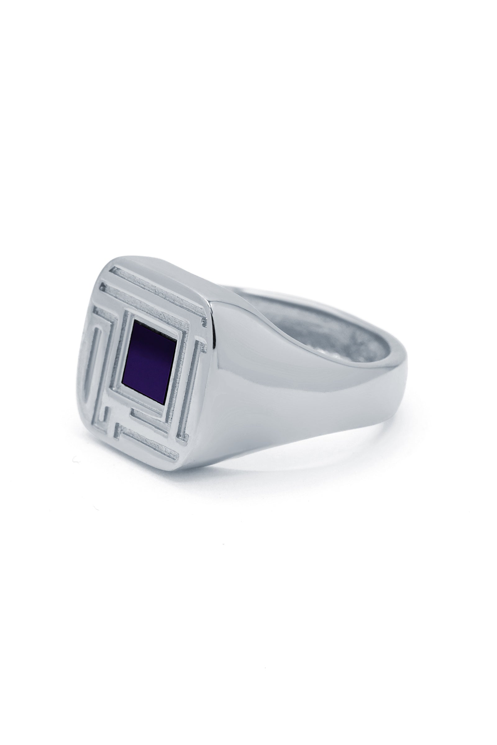 Homme Sirr Bague Chevalière silver3