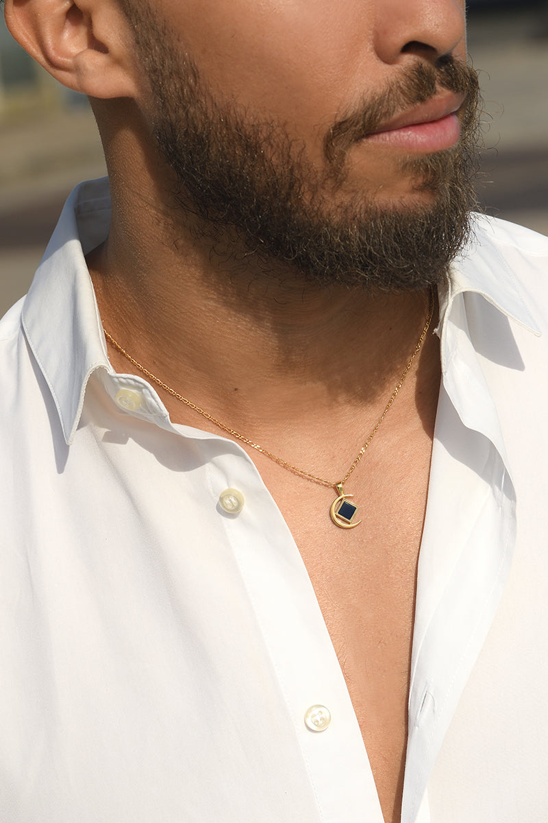 Homme Sirr Hilal Collier