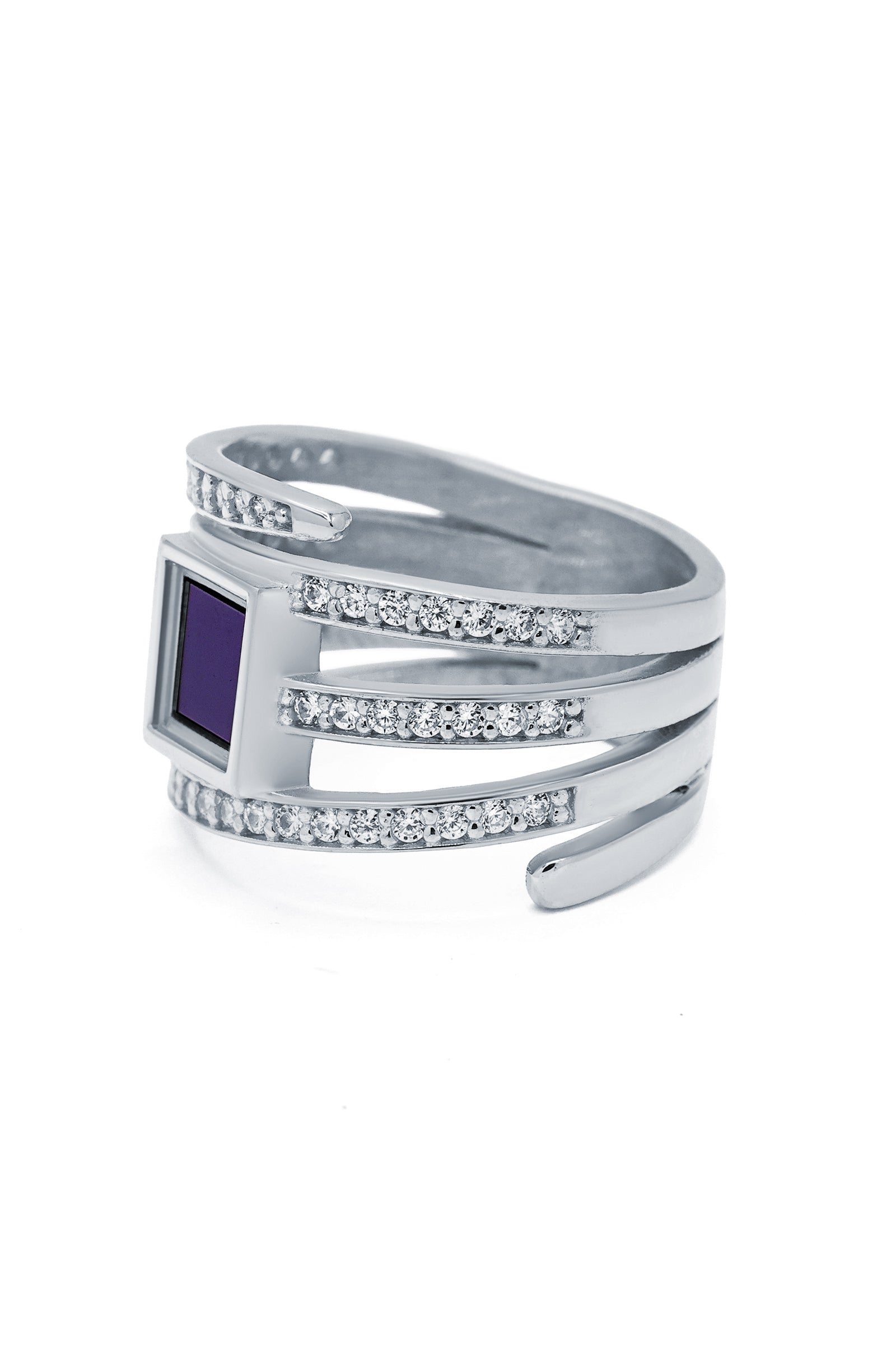 Femme Sirr Bague Amira Avec Zircons